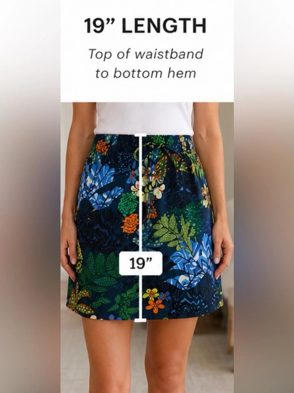 Ann Taylor LOFT Tropical Floral Hummingbird Skirt S
